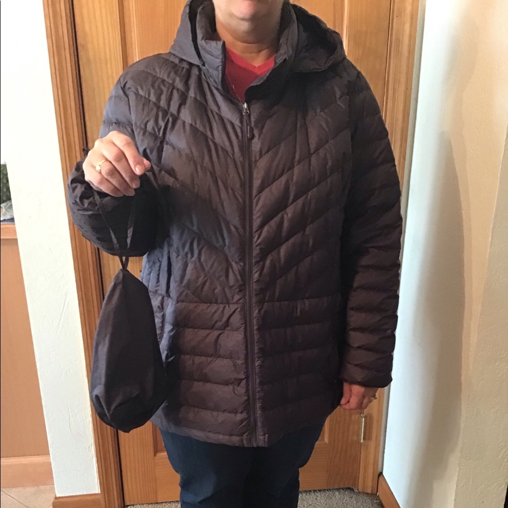 Short Deep Purple Winter Coat